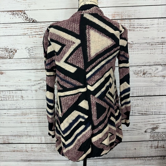 Lucky Brand waterfall front chevron size XS long sleeve cardigan‎ - Picture 2 of 11